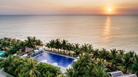 Swimming pool, Sunset