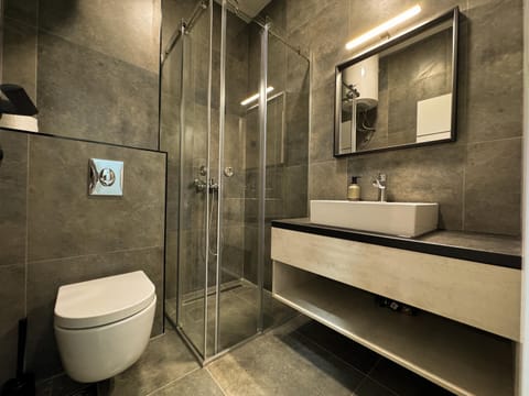 Shower, Toilet, Bathroom, towels