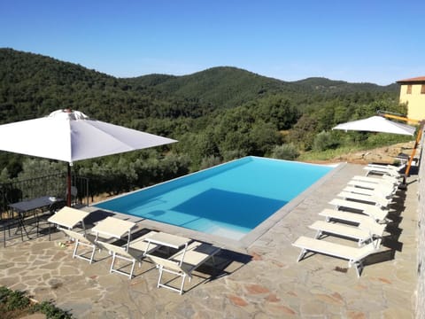 Day, Natural landscape, Mountain view, Pool view, Swimming pool, sunbed