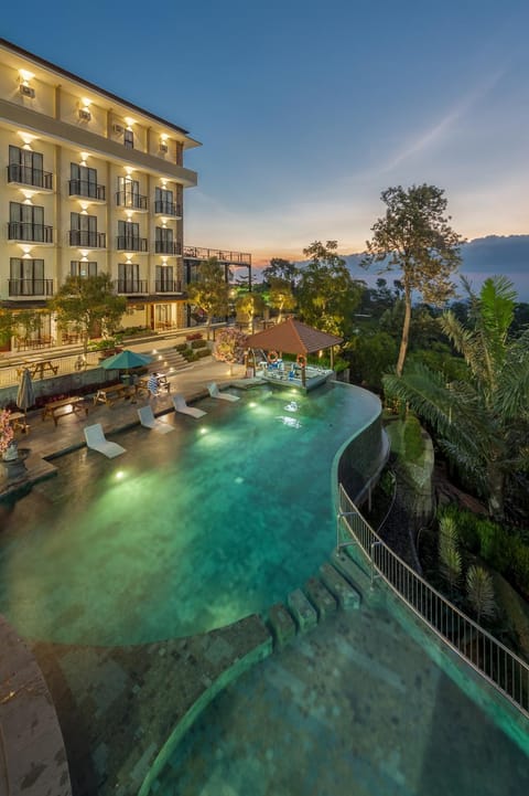 Swimming pool, Swimming pool, Sunset