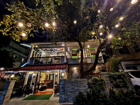 Property building, Patio, Night