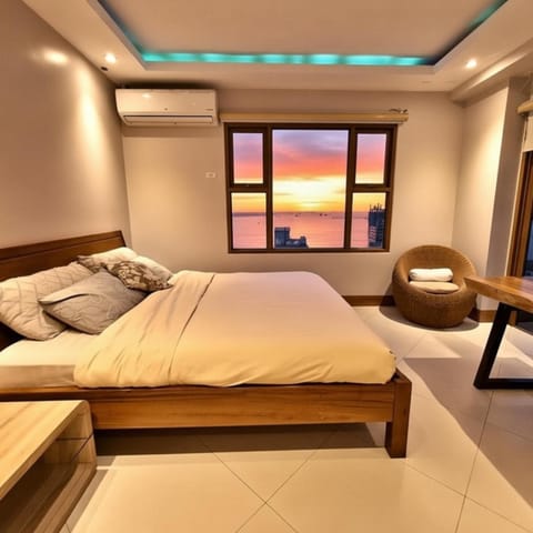 Bed, Bedroom, air conditioner
