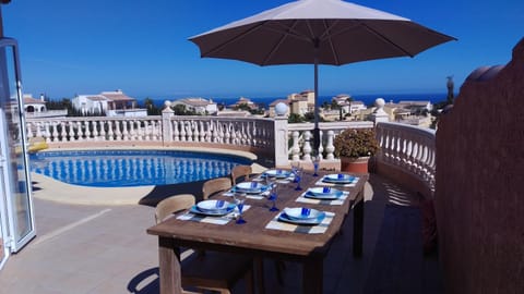 BBQ facilities, View (from property/room), Balcony/Terrace, Pool view, Sea view