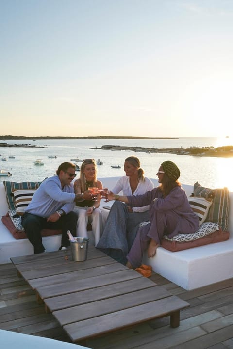 People, Balcony/Terrace, Sunset