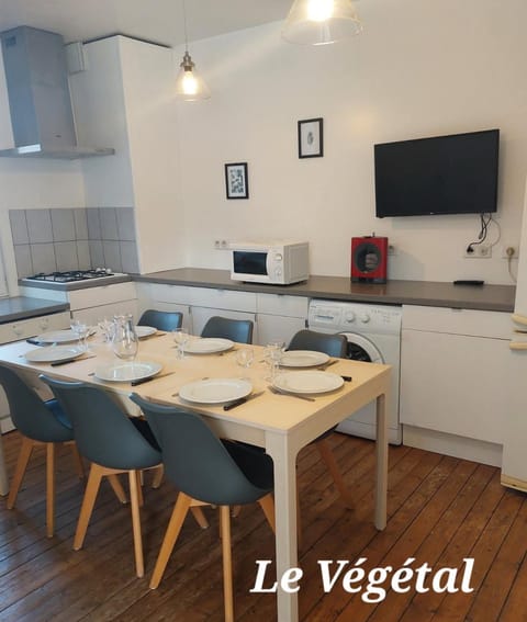 Les Belles Terrasses Dieppe ,3 appartements , LE VEGETAL de 1 à 8 personnes , LE TROPICAL de 1 à 6 personnes , LE FLORAL avec TERRASSE de 1 à 3 personnes , quartier calme au stationnement gratuit à coté de l'avenue verte Apartment in Dieppe
