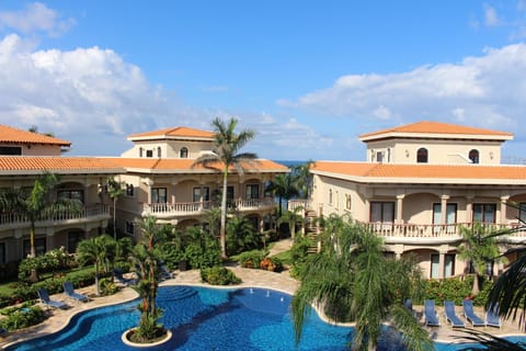 Property building, Pool view, Swimming pool