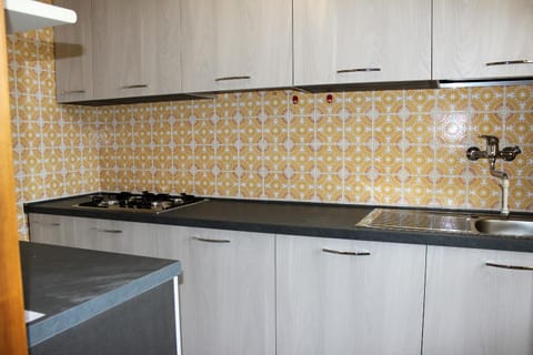 Kitchen or kitchenette, microwave