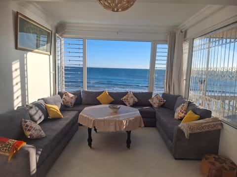 View (from property/room), Living room, Seating area, Sea view