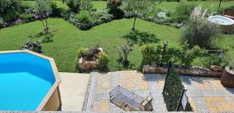 Patio, Garden view, Pool view