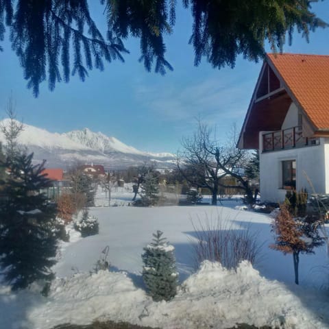 Winter, Garden, On site, Mountain view