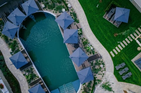 Bird's eye view, Pool view