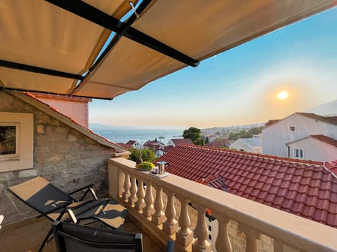 Sea view, Sunset, sunbed