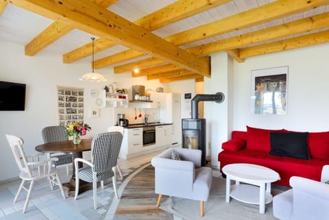 Kitchen or kitchenette, Living room, Dining area