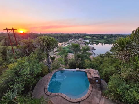 Pool view, Swimming pool, Sunset