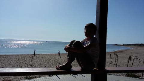Spring, People, Beach, Sea view