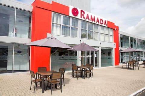 Property building, Patio, Facade/entrance, Property logo or sign