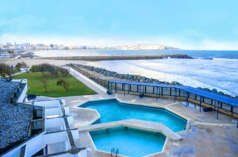 Beach, Pool view, Swimming pool, sunbed