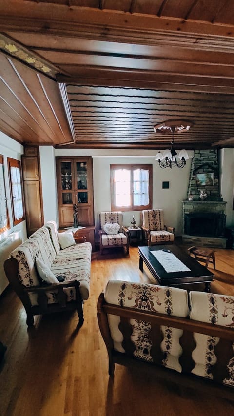 Living room, fireplace