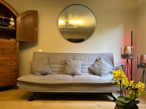 Bed, Living room, Photo of the whole room, Seating area