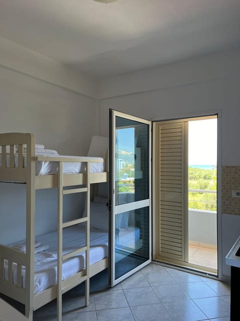 Photo of the whole room, bunk bed