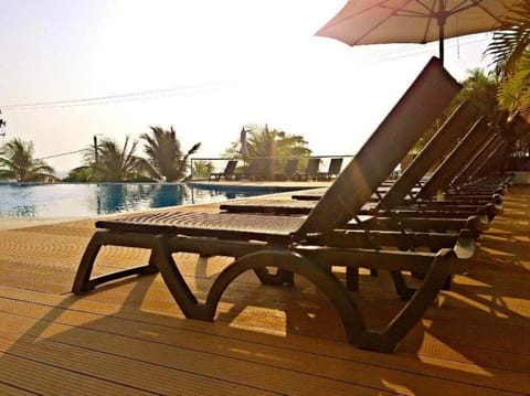 Patio, Day, Pool view, Swimming pool, sunbed