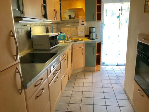 Kitchen or kitchenette, Photo of the whole room, Decorative detail, Decorative detail, Garden view