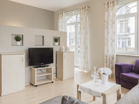 Living room, Seating area, Garden view
