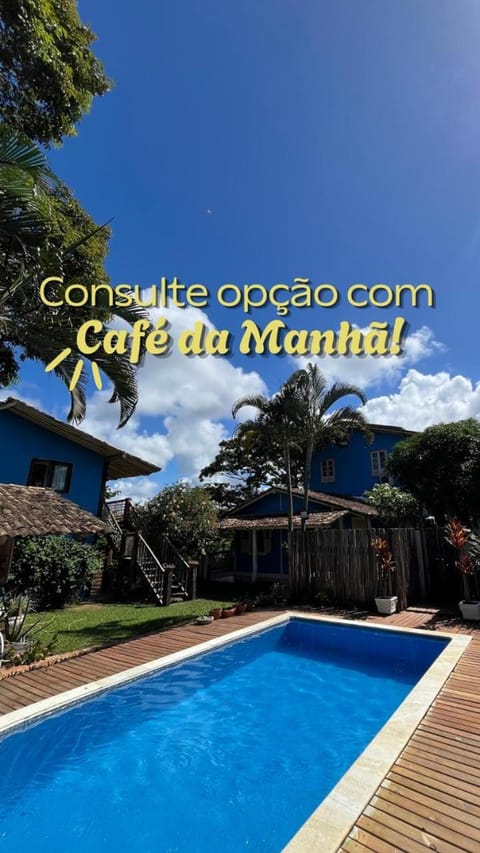 Natural landscape, Text overlay, Pool view