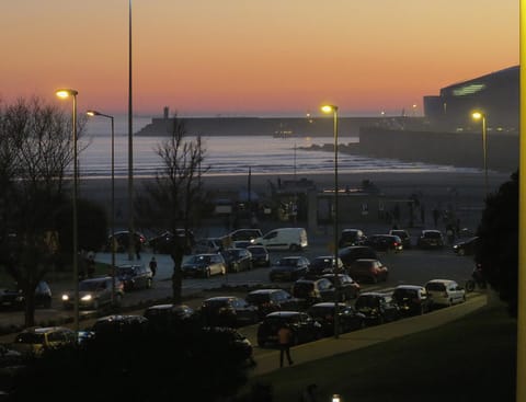 Windsurfing, Sea view, Sunset