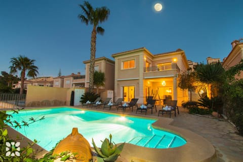 Property building, Patio, Day, Night, Natural landscape, Garden, Garden view, Pool view, Swimming pool, sunbed