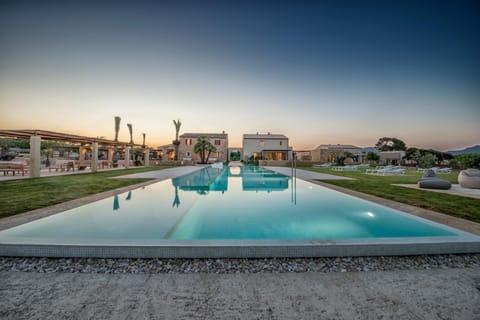 Property building, Swimming pool, Swimming pool, Sunset