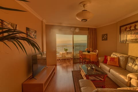 Spring, Living room, Sea view, Sunset