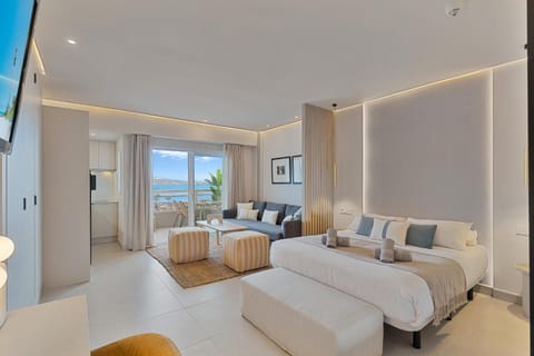 Bed, TV and multimedia, Living room, Photo of the whole room, Bedroom