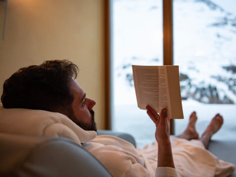 People, Sauna, Mountain view