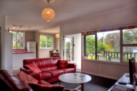 Living room, Seating area, Garden view, Sea view