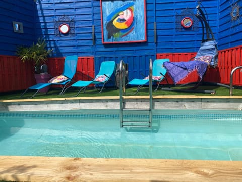 Pool view, sunbed