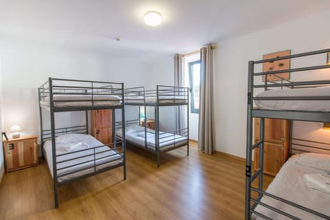 Bathroom, Photo of the whole room, Bedroom, bunk bed, microwave, towels
