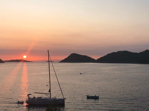 Natural landscape, Sea view, Sunset