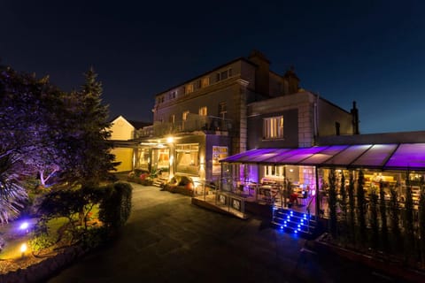 Property building, Night, Garden, Parking