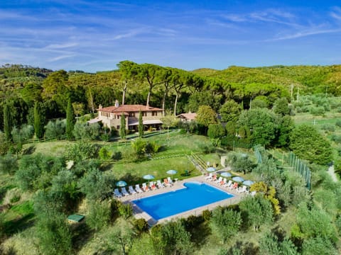 Property building, Day, Natural landscape, Bird's eye view, Summer, Garden, Garden view, Pool view, Swimming pool, sunbed, sunbed