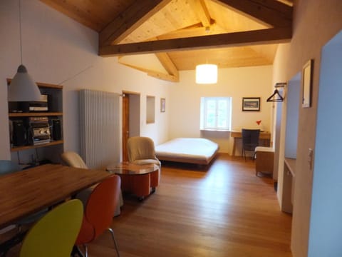 Living room, Photo of the whole room, Seating area, Dining area, Bedroom