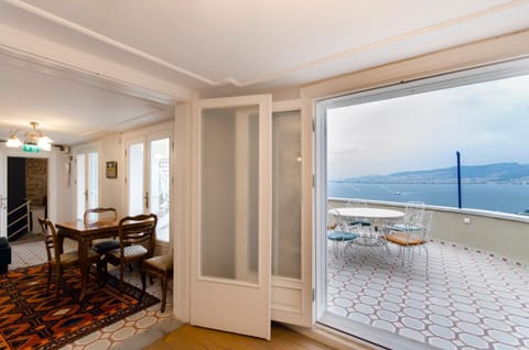 Bird's eye view, View (from property/room), Balcony/Terrace, City view, Sea view, Sunset