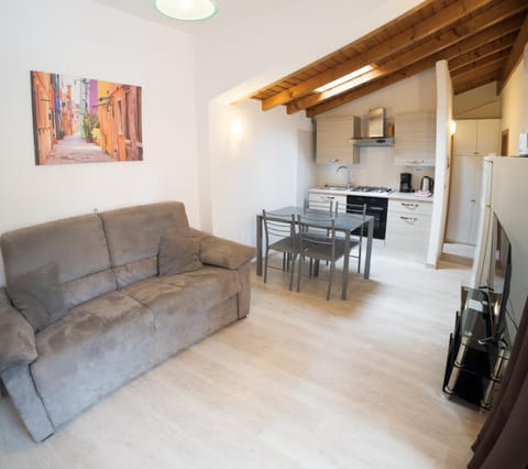 Living room, kitchen