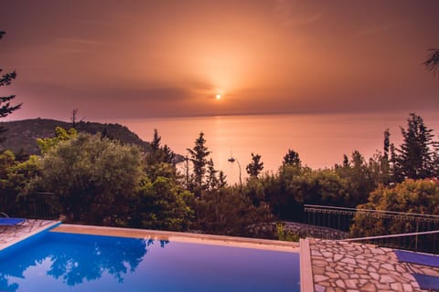 Swimming pool, Swimming pool, Sunset