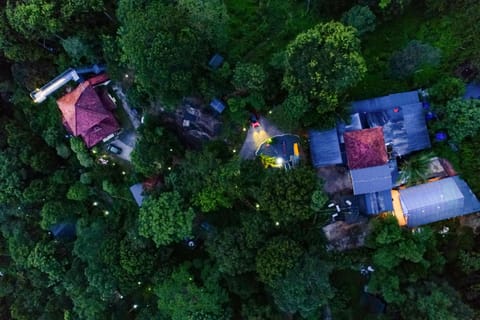 Property building, Night, Bird's eye view