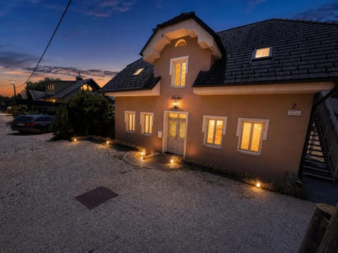 Property building, Night, Parking