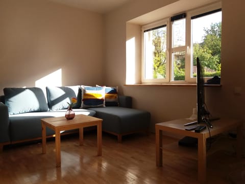 Bed, Living room, Seating area