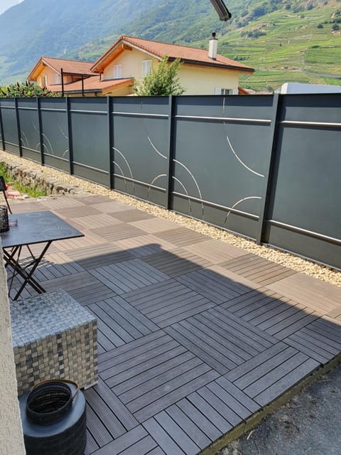 Patio, Day, Natural landscape, View (from property/room), Dining area, Mountain view
