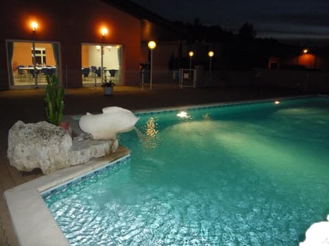 Night, Swimming pool