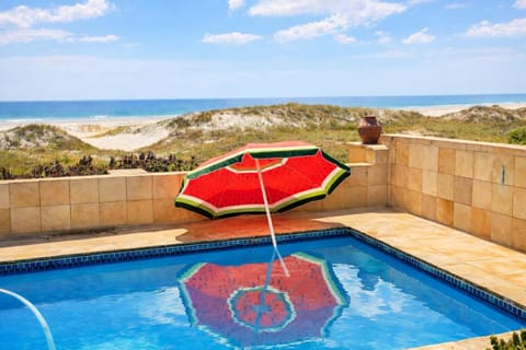 Nearby landmark, Natural landscape, Pool view, Sea view, Swimming pool, sunbed